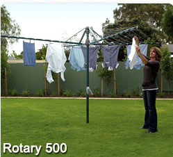 rotary 500 folding head clothesline