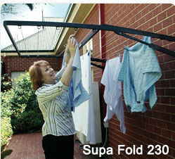 supa fold 230 folding clothesline