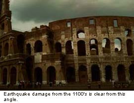 Outside view of the Colosseum