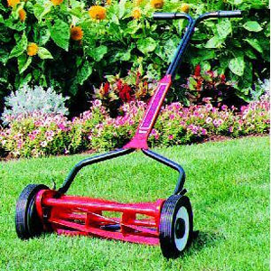 Image of Traditional reel lawn mower